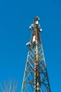 Mobile phone telecoms mast Royalty Free Stock Photo