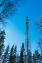 Mobile phone telecoms mast Royalty Free Stock Photo