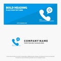 Mobile, Phone, Medical, Hospital SOlid Icon Website Banner and Business Logo Template