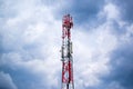 Mobile phone network GSM communication repeater antenna Royalty Free Stock Photo