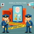 Mobile phone protection. Financial security and data confidentiality