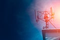 Mobile phone Signal tower cell site of Digital 4G Royalty Free Stock Photo
