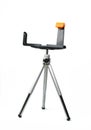 Mobile phone stand. tripod isolated Royalty Free Stock Photo