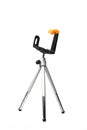 Mobile phone stand. tripod isolated Royalty Free Stock Photo