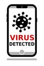 Mobile phone virus detection app