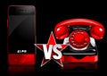 Mobile phone vs retro phone