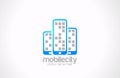 Mobile phones logo design. Mobile city business co