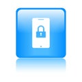 Mobile protection icon web button