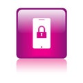 Mobile protection icon web button