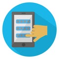 Mobile prototype, mobile wireframe Color Vector icon which can easily modify or edit Royalty Free Stock Photo