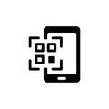 Mobile QR code scan icon