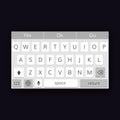 Mobile qwerty keyboard