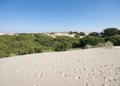 Mobile sand dunes, DoÃÂ±ana, Spain Royalty Free Stock Photo