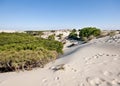 Mobile sand dunes, DoÃÂ±ana, Spain Royalty Free Stock Photo