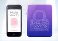 Mobile security fingerprint scanning is on the modern smartphone