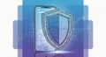 Mobile Security Shield - Protecting Your Smartphone from Cyber Threats Royalty Free Stock Photo