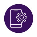 Mobile setting Isolated Vector icon which can easily modify or edit Royalty Free Stock Photo