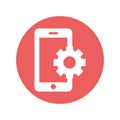 Mobile settings Vector icon which can easily modify or edit