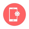Mobile settings Vector icon which can easily modify or edit Royalty Free Stock Photo