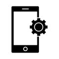 Mobile settings Vector icon which can easily modify or edit Royalty Free Stock Photo