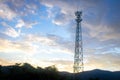 Mobile Signal Tower and blue sky Royalty Free Stock Photo