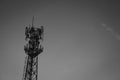 Mobile Signal Tower and blue sky Royalty Free Stock Photo