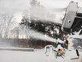 Mobile snow guns Royalty Free Stock Photo