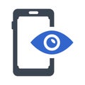 Mobile spy icon Royalty Free Stock Photo