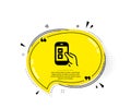 Mobile survey icon. Select answer sign. Vector