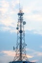 mobile telecom tower, with blue sky