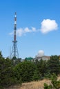 Mobile telecommunications antenna on Mount Olympus, the highest point in Cyprus