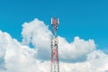 Mobile telephony base station on communication tower