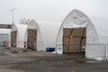 Mobile testing station tents, hot spot for swab test