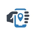 Mobile tracking app icon