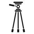 Mobile tripod icon simple vector. Camera video phone stand Royalty Free Stock Photo