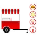 Mobile trolley fast food