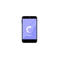 Mobile update icon. Software upgrade phone. Loading concept data simple design on an isolated background. EPS 10 vector