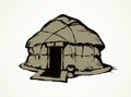 Yurt. Vector drawing