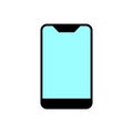 Mobile vector icon isolated on white background Royalty Free Stock Photo
