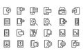 Mobile Vector Line Icons 4