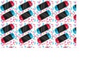 Mobile video console. Portable, creative video game console. Seamless pattern Royalty Free Stock Photo