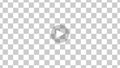 Mobile video player screen template app, ui, ux. Play, push, click, record button icon. Empty movie computer, television screen. Royalty Free Stock Photo