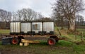 Mobile water supply for cattle Royalty Free Stock Photo