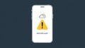 Mobile Weather Alert Notification System Royalty Free Stock Photo