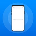 Mobile web browser view form for web application. Vector illustration. Royalty Free Stock Photo
