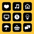 Mobile and Website icons set great for any use. Vector EPS10.