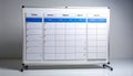 Mobile Whiteboard Planner for Business Strategy and Organization Royalty Free Stock Photo