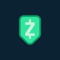 Zcash cryptocurrency electronic cash symbol vector Royalty Free Stock Photo