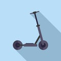 Mobility electric scooter icon flat vector. Kick transport Royalty Free Stock Photo