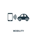 Mobility icon. Premium style design from urbanism icon collection. UI and UX. Pixel perfect Mobility icon for web design, apps,
